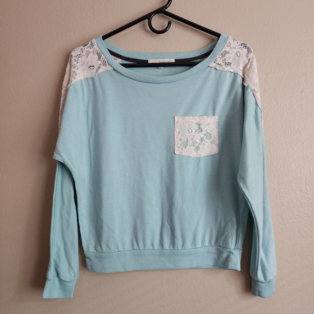 Teal/Mint LongSleeve Top